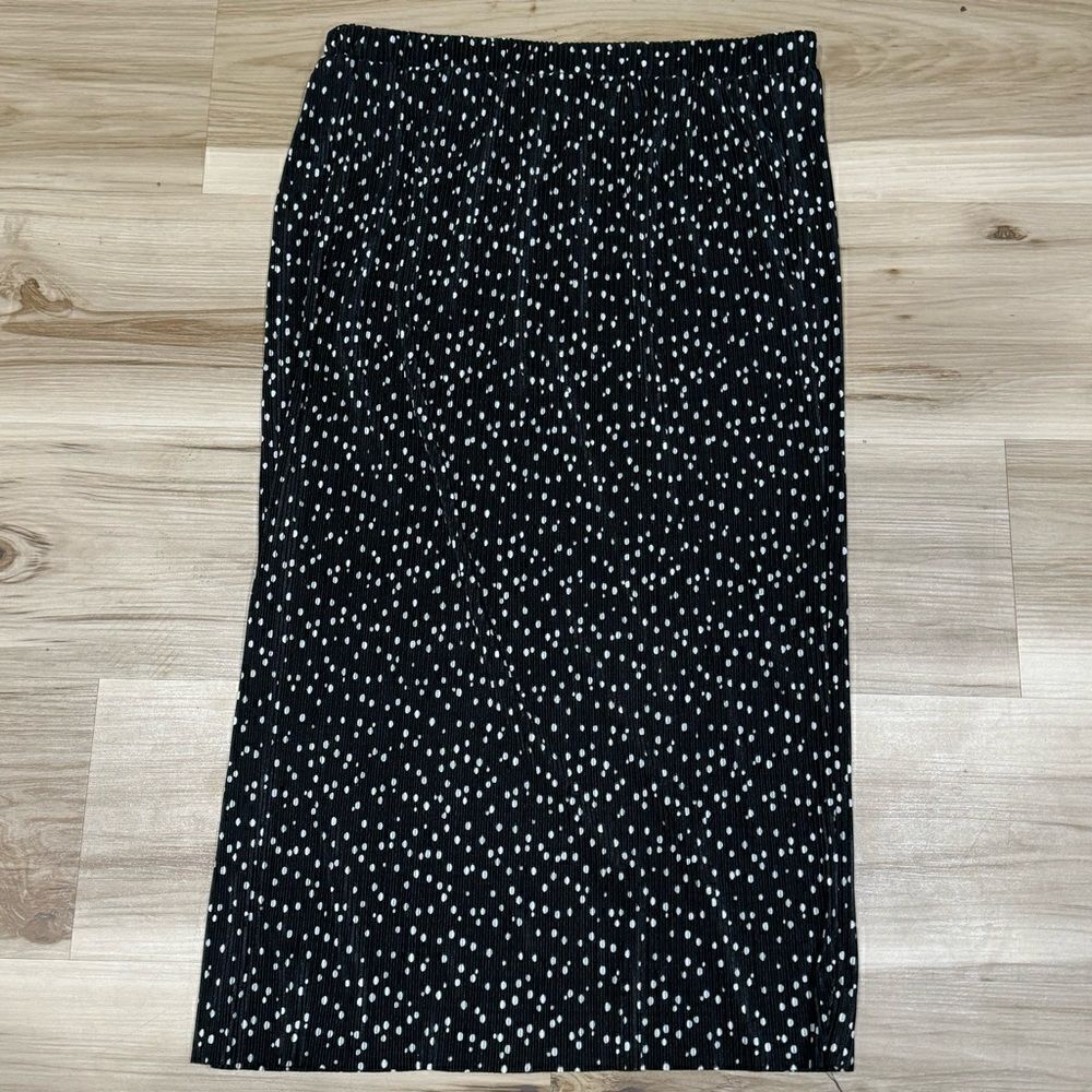 Dress Forum Dot Print Pleated Midi Skirt Women’s Medium - Picture 2 of 5